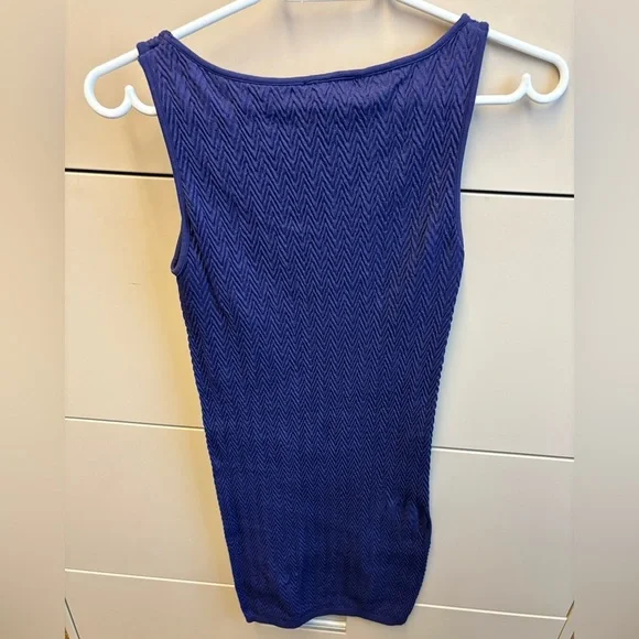 Supertrash brand Periwinkle bodycon stretchy sleeveless Mini Dress Women's XS/S - Picture 7 of 10